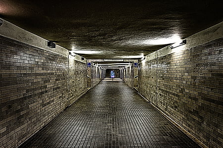 tapety, pozadí, strach, tmavý, tunelové propojení, varování, koridor