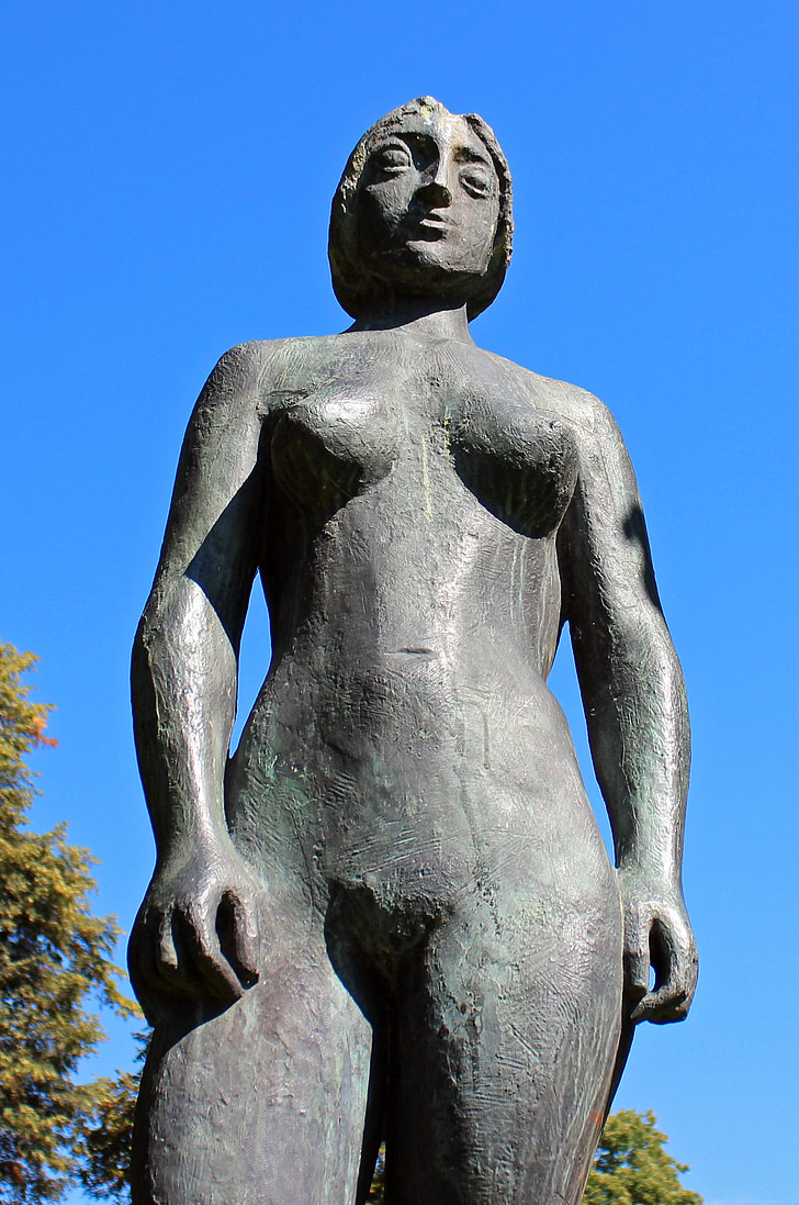 Figure, bronze, érotique, personne, femme, femelle, féminine