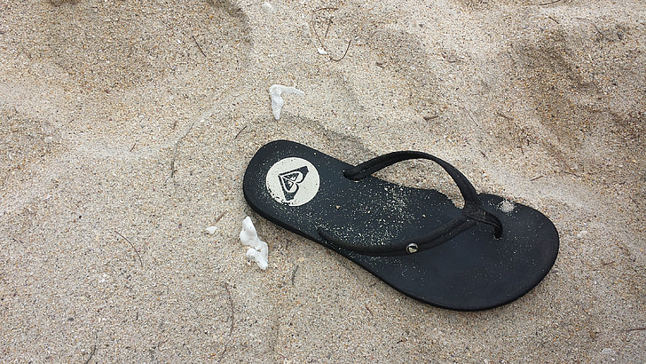 Beach, sandaler, sand, rejse, sommer, sko, fritid