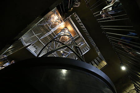 Πράγα, ο Πύργος του ρολογιού, σκάλες, Ανελκυστήρας, ταξίδια, Πλατεία, αρχιτεκτονική