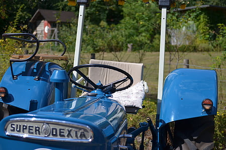 viejo tractor, DEXT Super, Vintage, Oldtimer, agricultura, antiguo, agricultura