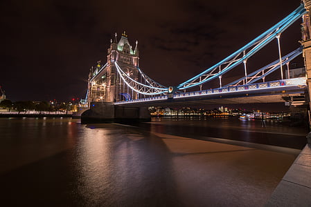 Lontoo, Bridge, Tower, Tower bridge, London tower Bridgen, Iso-Britannia, Englanti