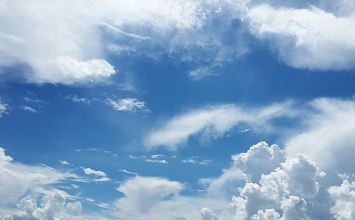 스카이, 구름, 분위기, 공기, 산소, dom, 스카이 블루