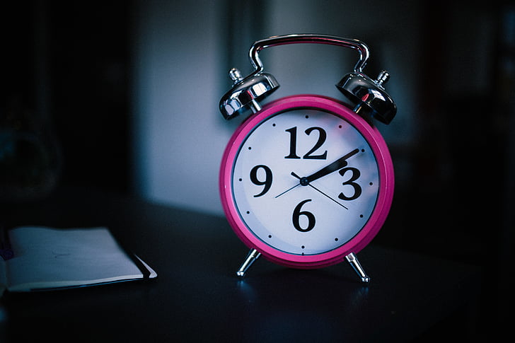 rellotge despertador, rellotge, macro, números, temps, veure, cara de rellotges