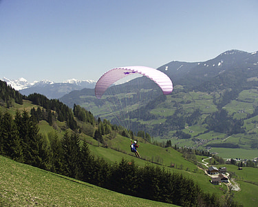 paraglider, sport, human, person, man, outdoor, activity