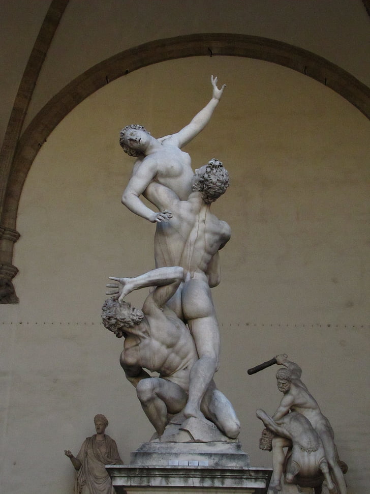 Giovanni da bologna, únos žen tento pics, socha