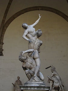 Giovanni da bologna, uprowadzenie kobiety fotki, posąg