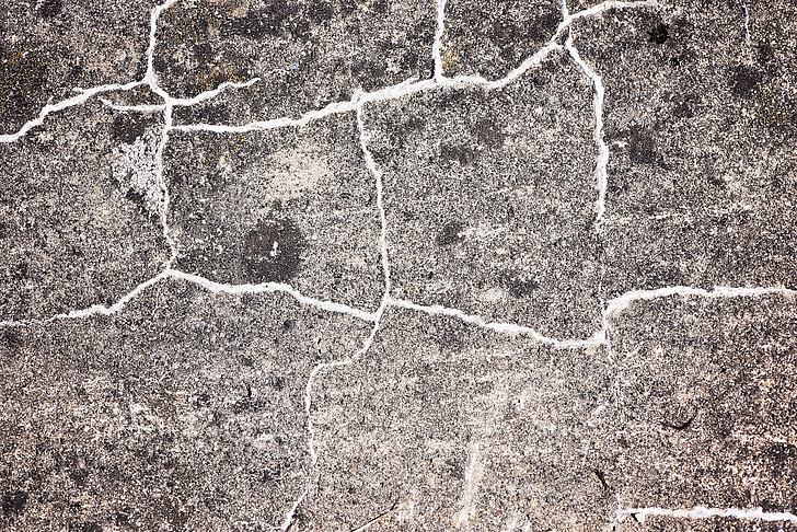 concrete, stone, cracks, weathered, grey, background, structure