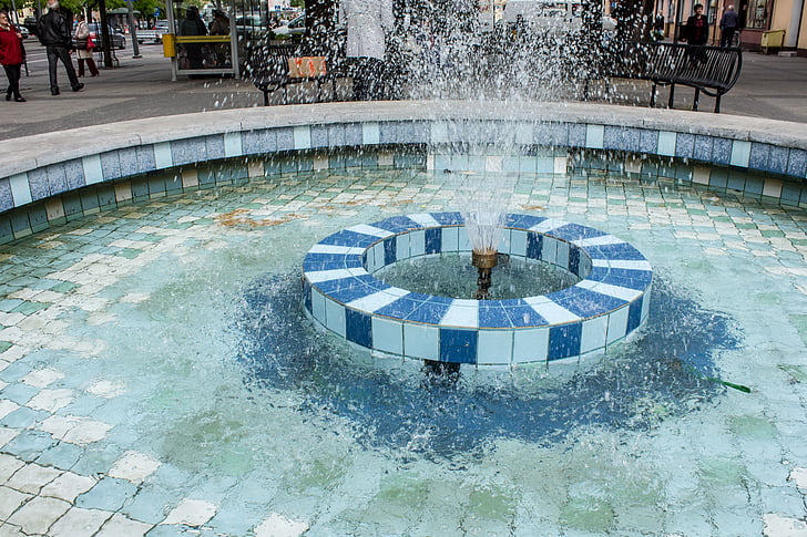 Fontana, vode, turizam, arhitektura, ljeto, tok vode, teče voda