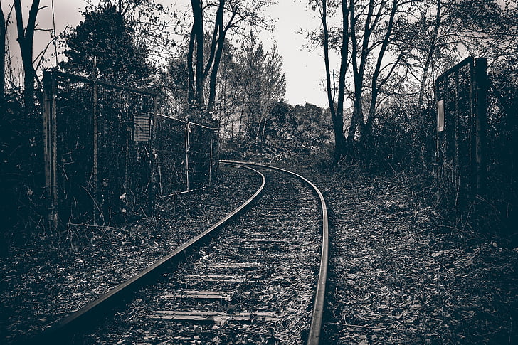 lost places, railway, gleise, railway tracks, weathered, seemed, old