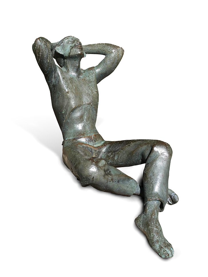 statue de, homme, sculpture, Figure, bronze, art, Craft