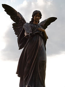 statue, Angel, skulptur, religion, religiøse, symbol, hellige