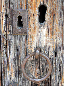 门, 螺栓, 木材