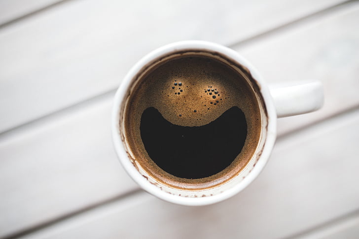 Kofeiin, kohvi, Cup, Esmaspäev, hommikul, smiley, jook