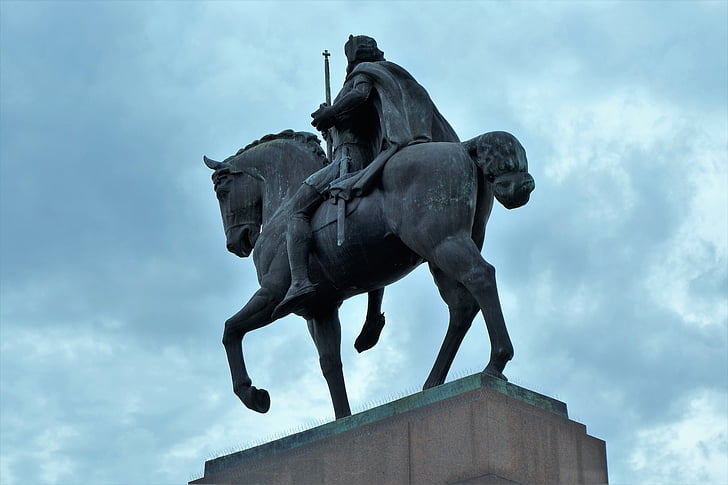 estatua de, rey tomislav, histórico, Monumento, Zagreb
