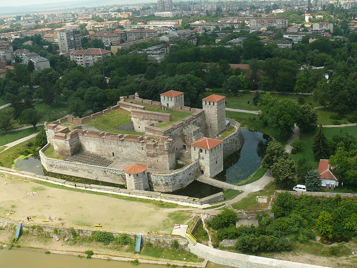 Bulgaria, Vidin, Cetatea tambur vidini turnuri, Cetatea, Castelul, Dunărea