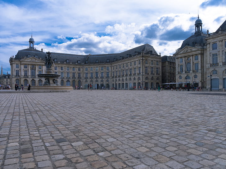 Burgundii, Plaza, budynki, Architektura, Miasto, Francja, Europy
