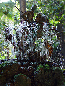 水, サン ホルヘ, 彫刻, モニュメント, バルセロナ, 大聖堂, スペイン