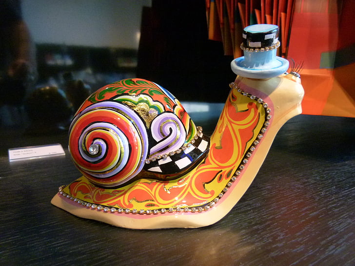 ceramic, snail, art