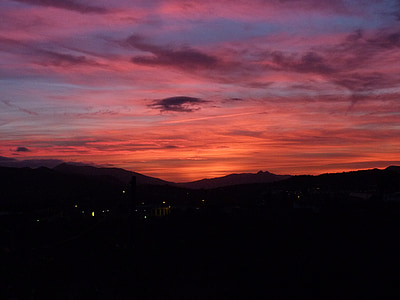 Sunset, Mountain