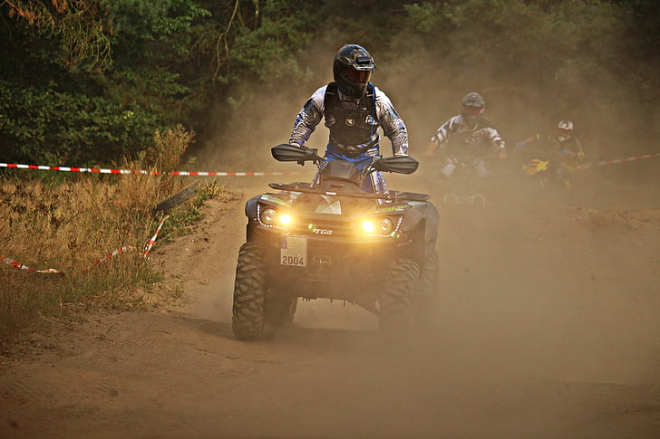 Motocross, Enduro, Quad, ATV, pasir, debu, Motocross naik