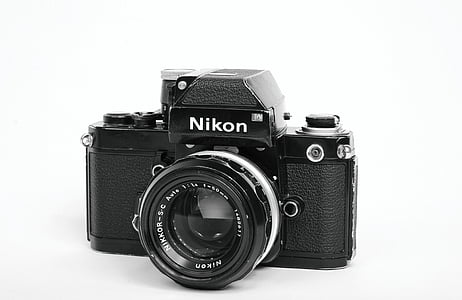 càmera, tècnica, clàssic, retro, Nikon, càmera - equip fotogràfic, equips