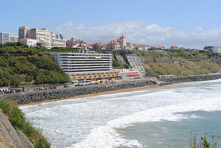 Biarritz, Basco de praia, surf, lugar famoso, arquitetura