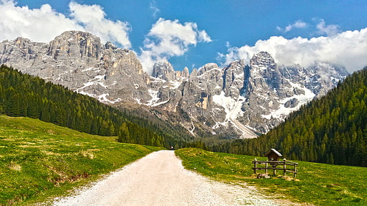 Val venegia, Trentino alto adige, Val di fiemme, San martino di castrozza, Dolomites, Alpi, kalns