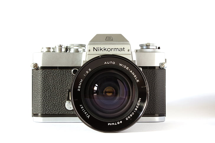 Nikon, análogo, cámara, cámara analógica, vieja cámara, Fotografía, Vintage