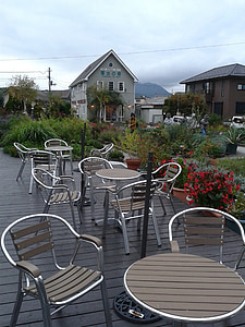 shanzhonghu, 富士山, 香草屋, 椅子, 表, 咖啡厅, 餐厅