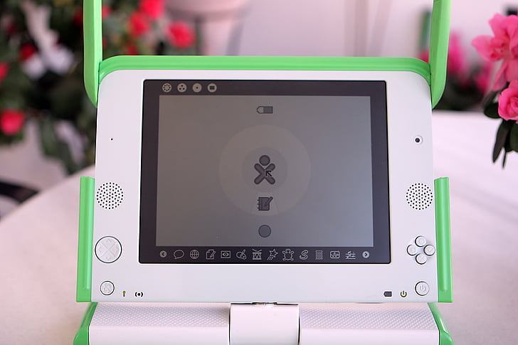 OLPC, počítač, Retro, technologie, Bezdrátová technologie, Internetu, počítačový monitor