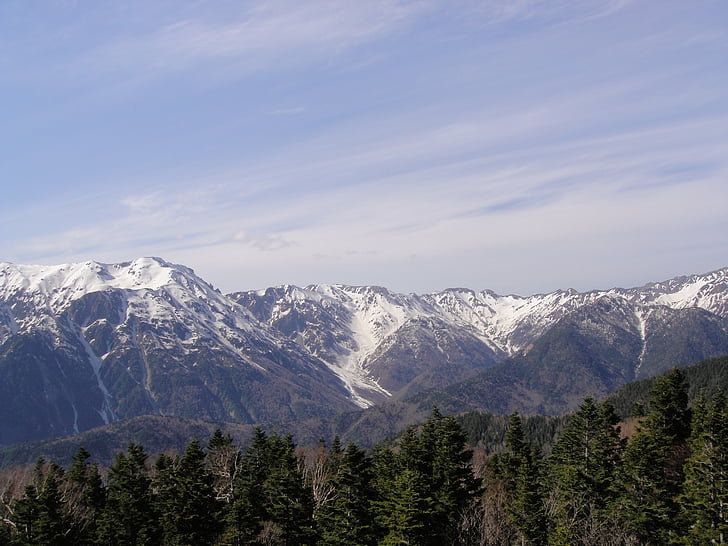 Tateyama kurobe, Kuzey kıta, Seul british columbia dağlarda Japonya, dağ, kar, doğa, dağ