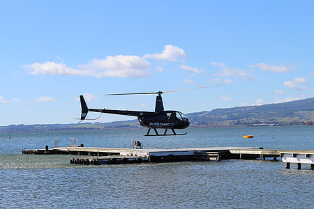 вертолет, Роторуа, озеро