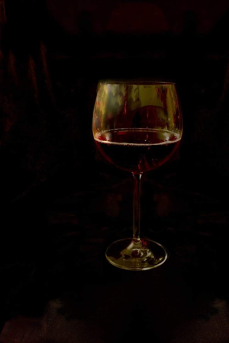 wijn, wijnglas, rode wijn, rood, profiteren van, drankje, dranken