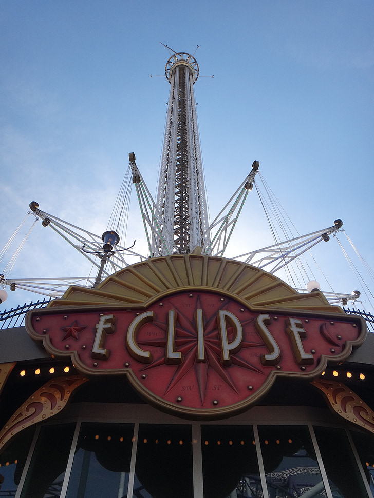 eclipse, carousel, chain carousel, high, ride, year market, folk festival