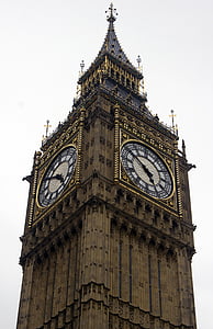 런던, 랜드마크, 회의 집, 관광, 영국, 도시, 시계