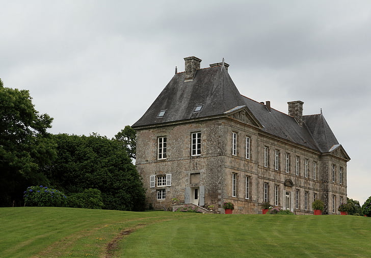 Manor, bâtiment médiéval, résidence, reste