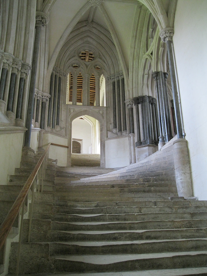 pa kāpnēm, kāpnes, kapela, vēsturisko, arhitektūra, katedrālē, dome