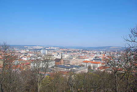 Brno, staden, staden, Panorama, stadsbild, Europa, arkitektur