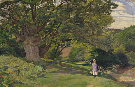 William hayes, lukisan, minyak pada kanvas, artistik, alam, di luar, langit