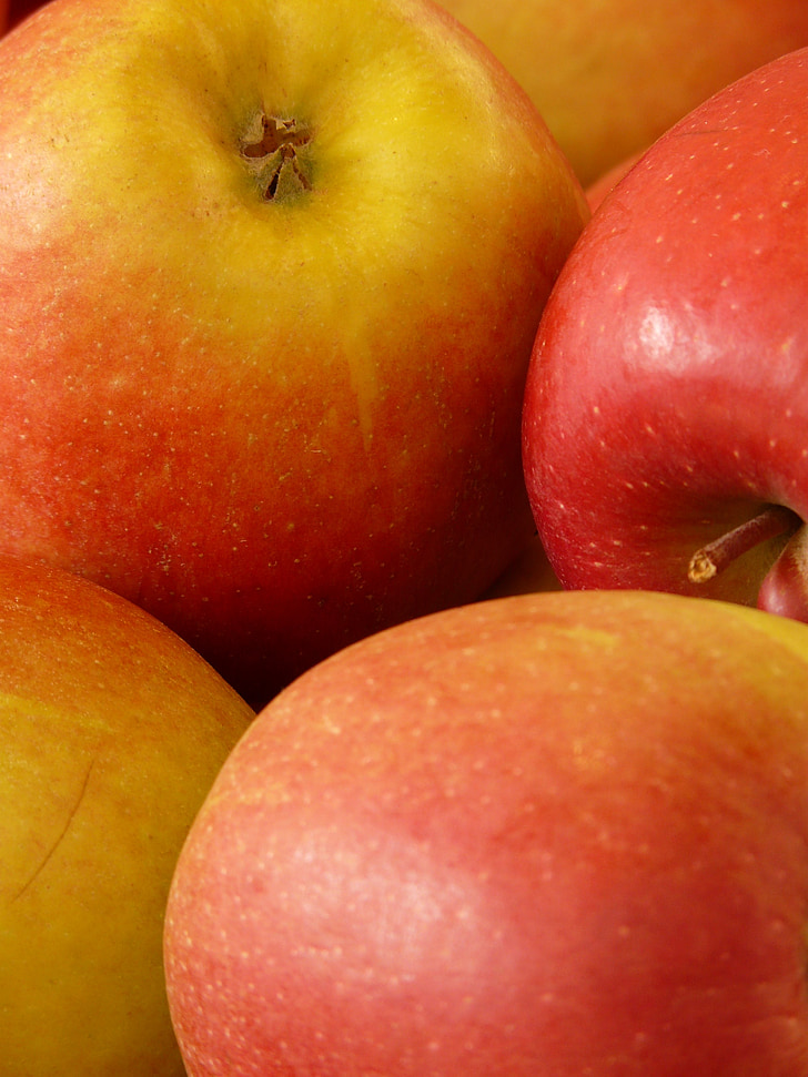 ābolu, sarkana, veselīgi, vitamīnu, augļi, pārtika, aizveriet