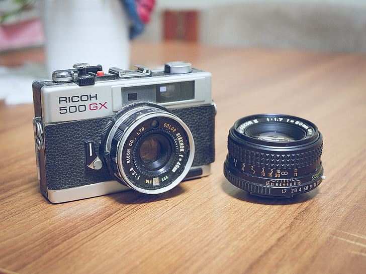 cámara, SLR, réflex digital, lente, Vintage, Foto, Fotografía