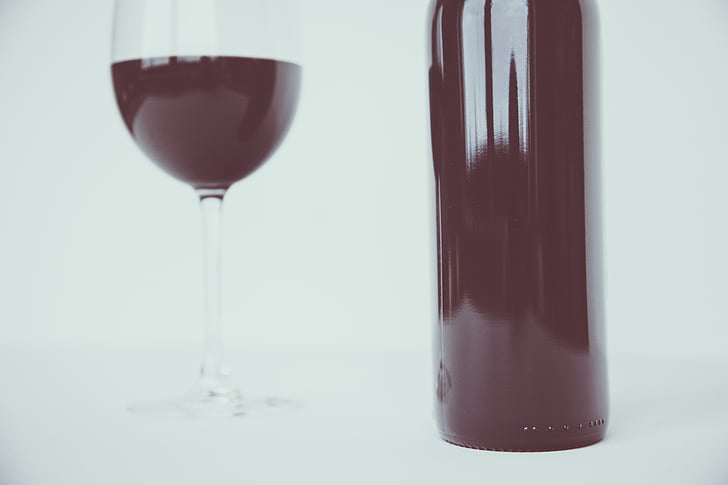 veini, pudel, kasu, veinipudel, punane, Natüürmort, Cork
