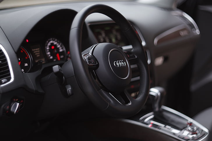 auto, steering wheel, audi, dashboard, car, vehicle interior, cockpit