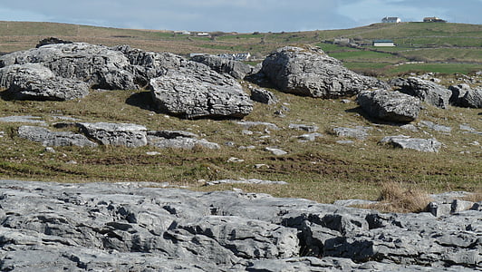 Ierland, rotsen, landschap, natuur