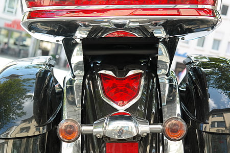 Back light, motocykel, brzdové svetlo, červená, brzdovým svetlom, vozidlo, auto