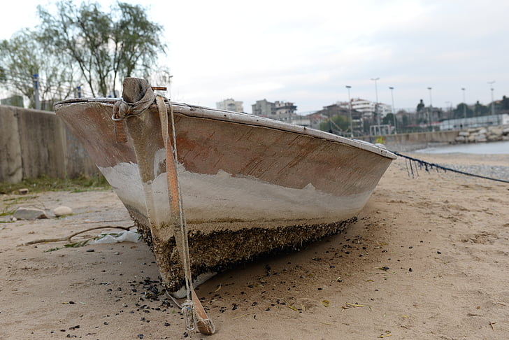barca, caddebostan, Suadiye, plajă, a se vedea, Turcia, Istanbul