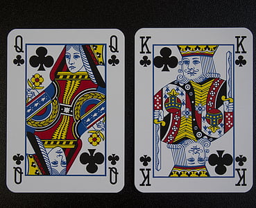 korttipeli, Lady, kuningas, rajat, isä, äiti, vanhemmat