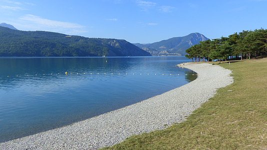 landscape, nature, lake, mountain, summer, alps, water
