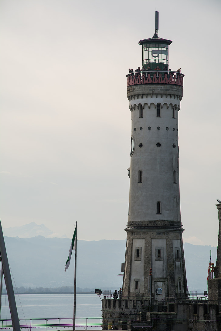 ngọn hải đăng, Lindau, Hồ constance, Port, nước, Bayern, lối ra vào cảng
